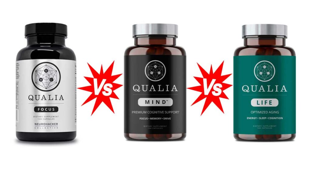 Qualia Focus vs Qualia Mind vs Qualia Life Nootropics Doctor